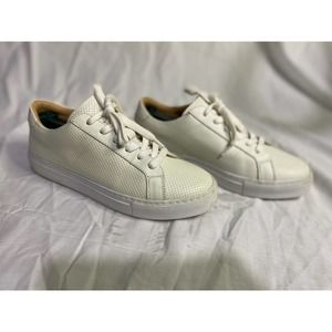 GREATS Made In Italy White Leather Perforated Sneaker